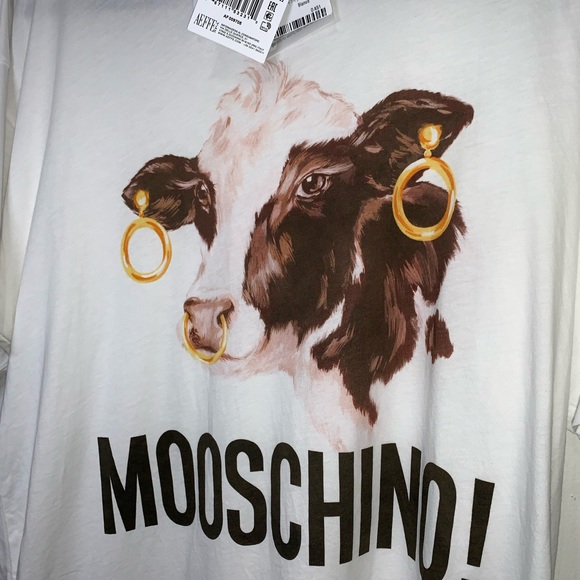 Moschino Cow Tee SS22 - Picture 7 of 8
